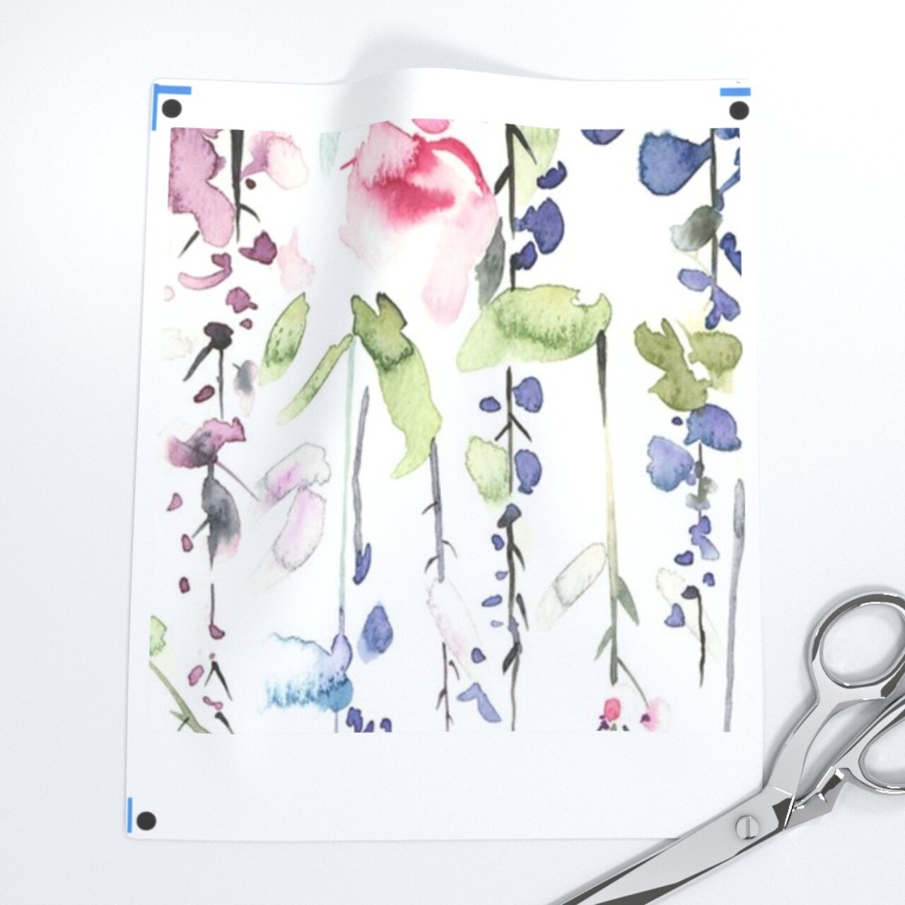 Spring Florals Wildflower Pastel Flower Blooms Watercolor Botanical Whimsical Girl Custom Pre-pasted Wallpaper by Spoonflower Pre-Pasted Wallpaper 2FT Wide